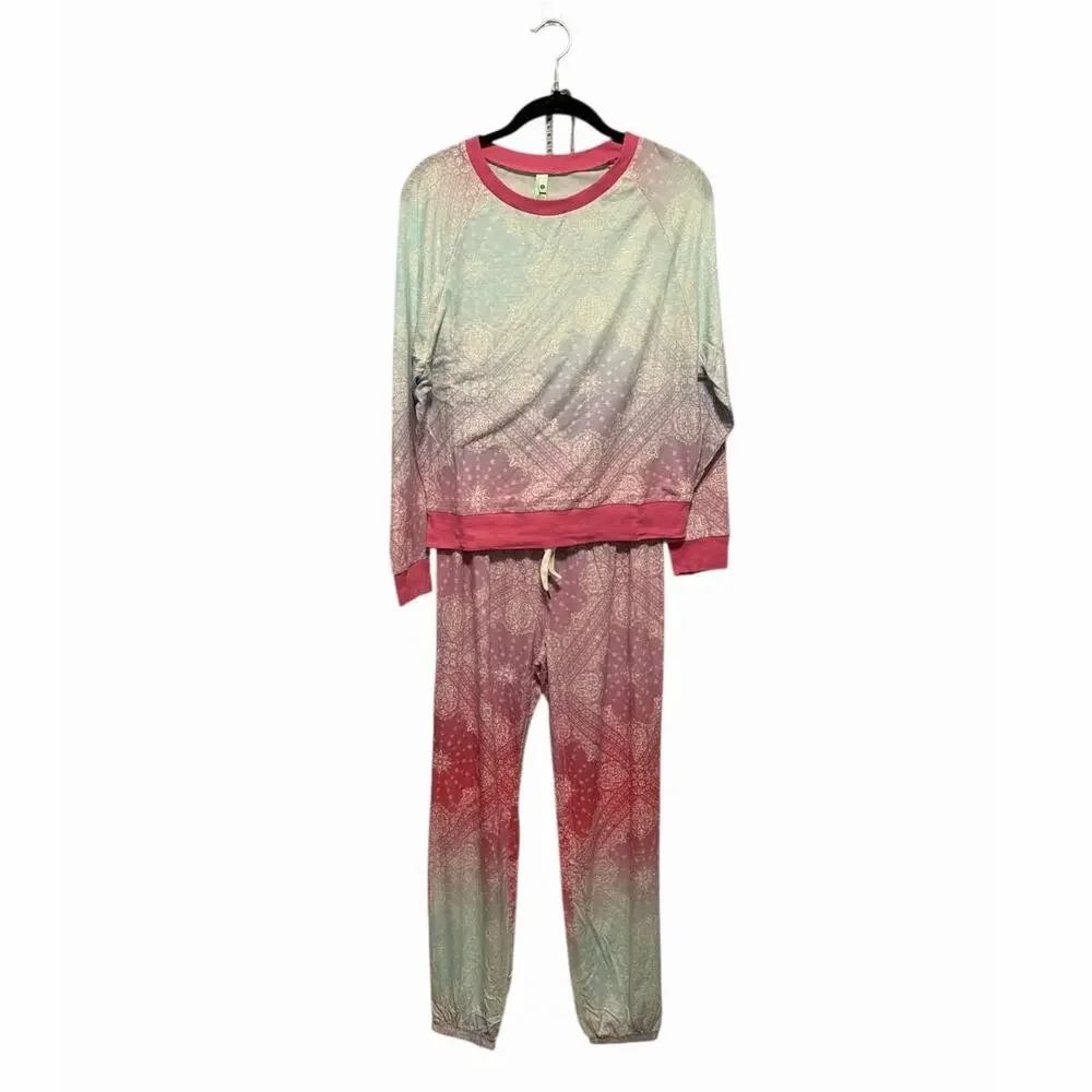 Honeydew Star Seeker Lounge Set Ombre Bandana Pajama Set size XS Matching Set